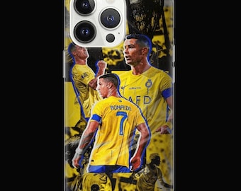 Cristiano Ronaldo Al-Nassr Phone Case, Soft TPU Rubber
