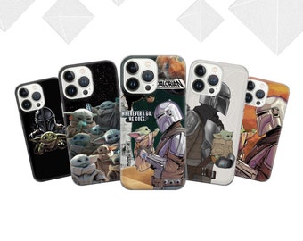 Mandalorian Grogu Phone Case, Premium TPU, Galaxy, Pixel, iPhone