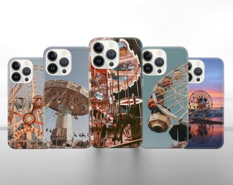 Amusement Park Phone Case: Ferris Wheel, Carousel, & Swings