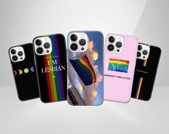 LGBTQ+ Pride Phone Case: Rainbow Rights Cover, Glossy TPU