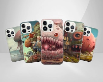 Mythical Creatures Phone Case: Fantasy World Art, Soft TPU Gel