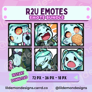 Anime Emotes / Twitch Sub / Emotes / Kawaii / Cute Twitch Emotes / Emotes For Streamers / Streamer