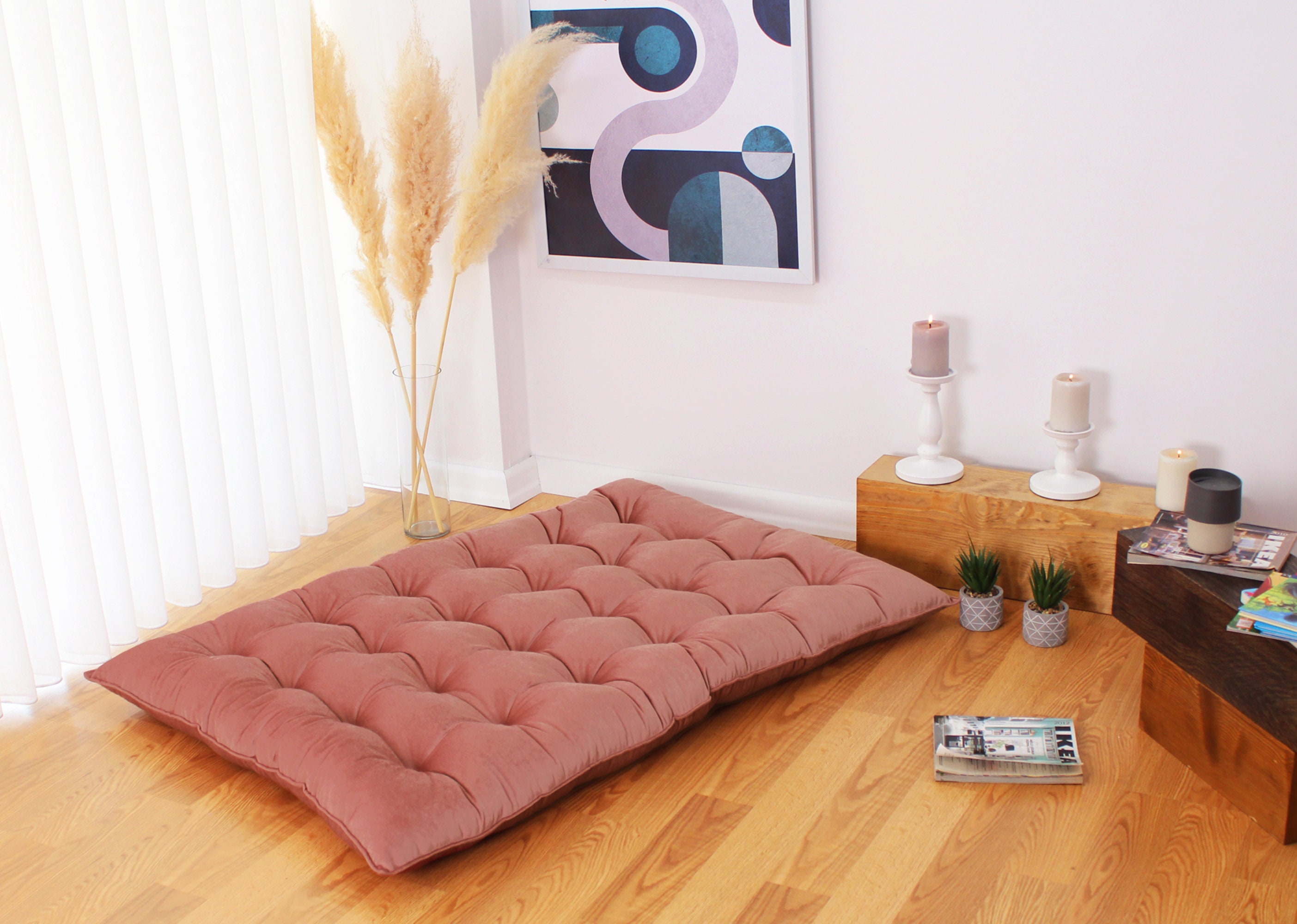 Floor Pillowsofa Cushionlarge Floor Cushionreading Nook Etsy
