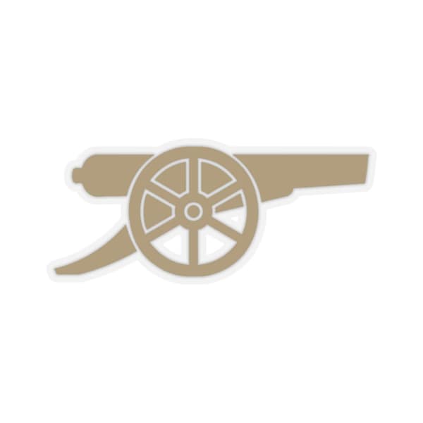 Arsenal Cannon Sticker (White and Transparent)