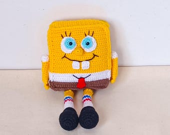 Handmade Crochet Sea Sponge Plush | Cartoon Amigurumi Toy