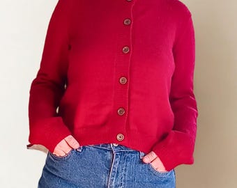 Knit Button Cardigan Pattern PDF S-M | Cozy Fall Winter Sweater Knitting Tutorial