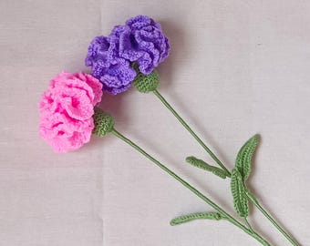 Pdf Pattern : Crochet Carnation Flower Pattern | Easy Amigurumi Tutorial