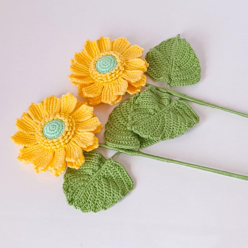 PDF Pattern : Crochet Sunflower Bouquet | Easy Floral Tutorial - Etsy