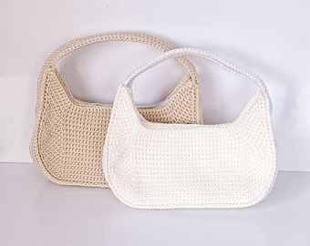 PDF Crochet Bag Pattern | Handmade Macrame Tote Bag DIY Guide