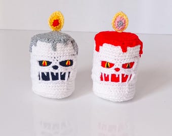 PDF Pattern: Crochet Creepy Candle Monster | Halloween Amigurumi Doll | Scary Crochet Decoration
