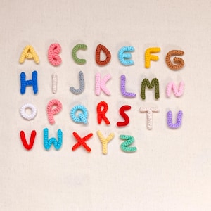 PDF Alphabet Buchstaben Häkelanleitung | DIY Amigurumi Buchstaben | Lernen Sie, Ihr eigenes benutzerdefiniertes Alphabet zu häkeln | Sofort Download