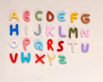 PDF-patroon gehaakte alfabetletters: doe-het-zelf amigurumi | Direct downloaden