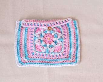 Pdf Pattern: Handmade Crochet Textured Floral Book Cover for Journals, Notebooks and Daily Reading