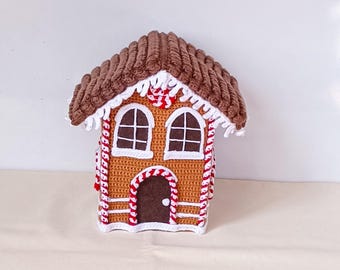 Gingerbread House Crochet Guide – Festive Holiday PDF Download – DIY Amigurumi Home Decor