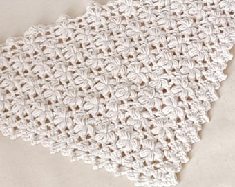Handmade Crochet Bandana Pattern | Floral Crochet PDF | Vintage Flower Motif | Digital Download