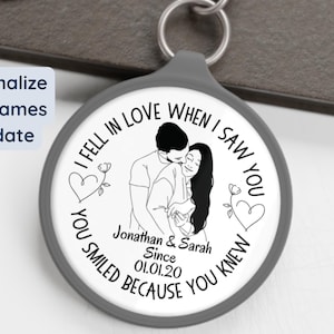 Personalized couple keychain wedding gift anniversary keychains custom couple gift matching couple keychain for bag charm romantic couple