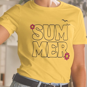 Boho Summer top summer flower shirt gift summer themed shirt summer tshirt summer clothing summer gift vibes summer couple vacation tshirt