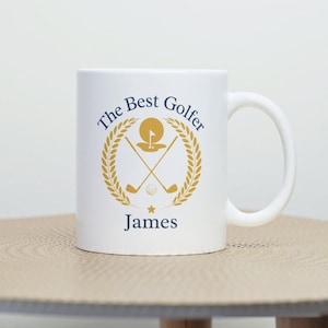 Personalised golf gifts, mug, custom, golf lover, for men, for dad, ladies, women, kids, golfer club, buggy, golfing, sports, course, game
