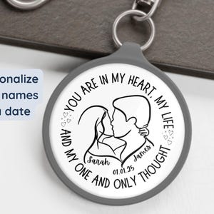 Personalized couple keychain wedding gift anniversary keychains custom couple gift matching couple keychain for bag charm romantic couple