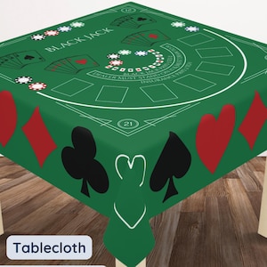 ブラックジャック ポーカー 装飾 テーブルクロス 男の隠れ家 ギフト カジノ ギフト トランプ ゲーム テーブルクロス カード テーブルカバー 装飾 ホーム ゲーム ナイト ギフト