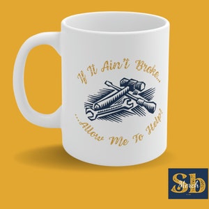 Handyman mug funny dad mug for husband present ideas fathers day gift mug humor mug for grandad  birthday gift fix it gift tools mug