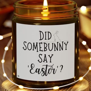 Easter candle gift Easter home decor fun cute Easter gift funny Easter gift for adult some bunny candle Easter novelty gift Easter gag gift