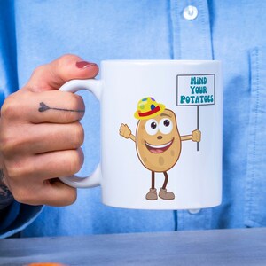 Humorous mug gift mug for coffee lovers mug sarcasm mug for coffee drinks mug funny saying mug quote mind your own business cup with saying