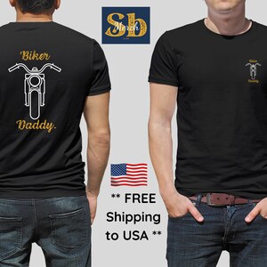 Daddy tshirt, biker, fathers day clothes, unique dad gifts, special dad, present, gift, birthday, motorcycle, men, motorbike, papa