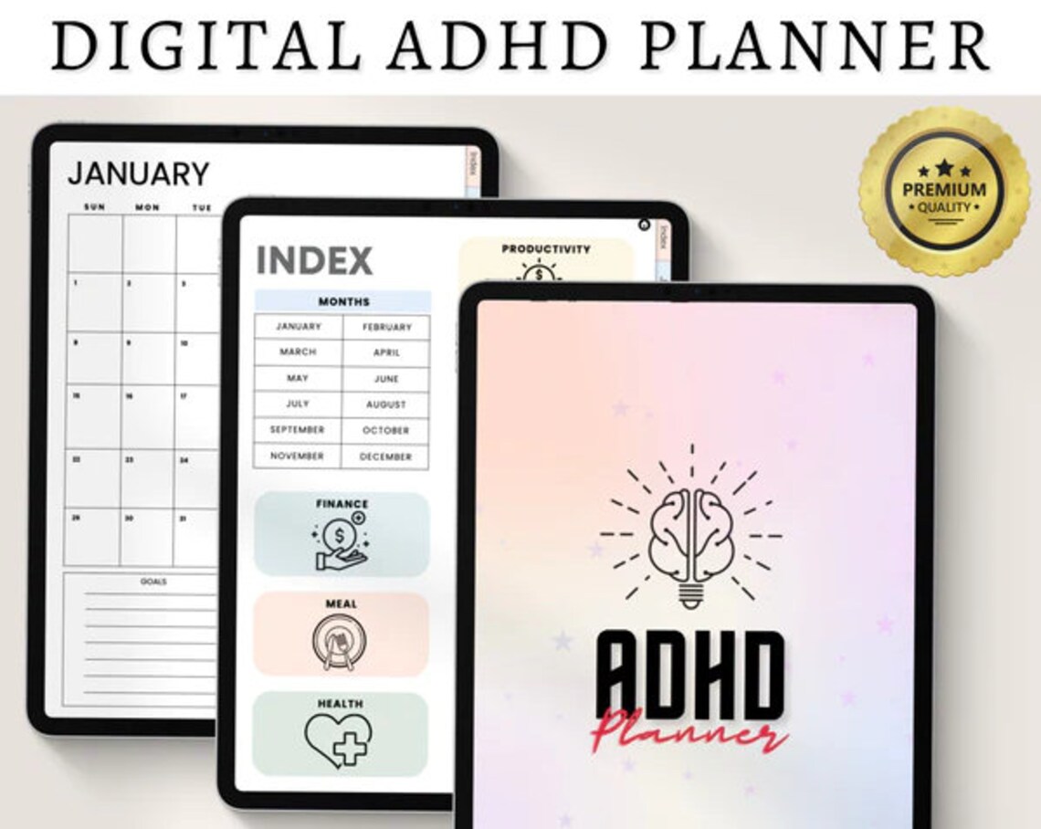 Planner ADHD ADHD Digital Planner adhd Organizer ADHD - Etsy Nederland