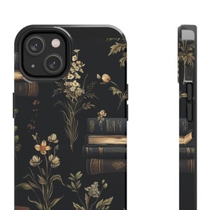 Witchcraft Dark Botanical iPhone Case | Dark Academia Cottagecore Aesthetic | Wiccan iPhone 14 Casing | Darkness Academia