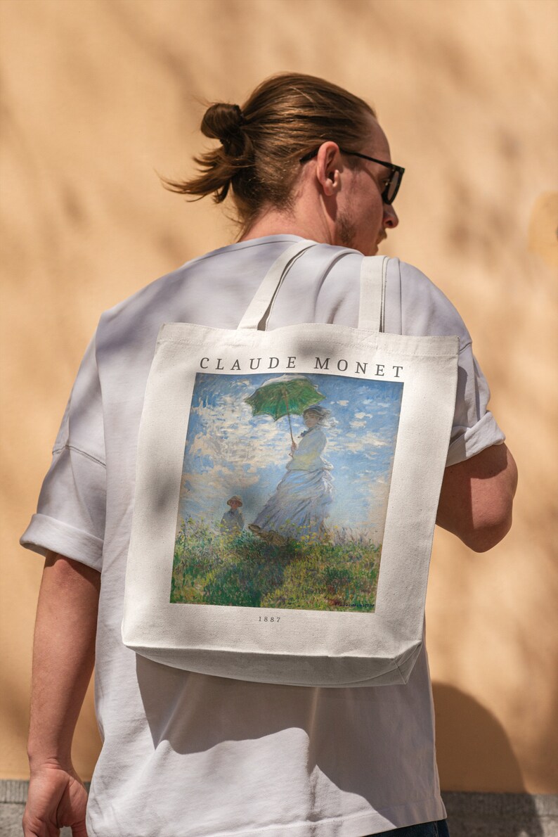 Claude Art Print Canvas Tote Bag Classic Art Print Etsy