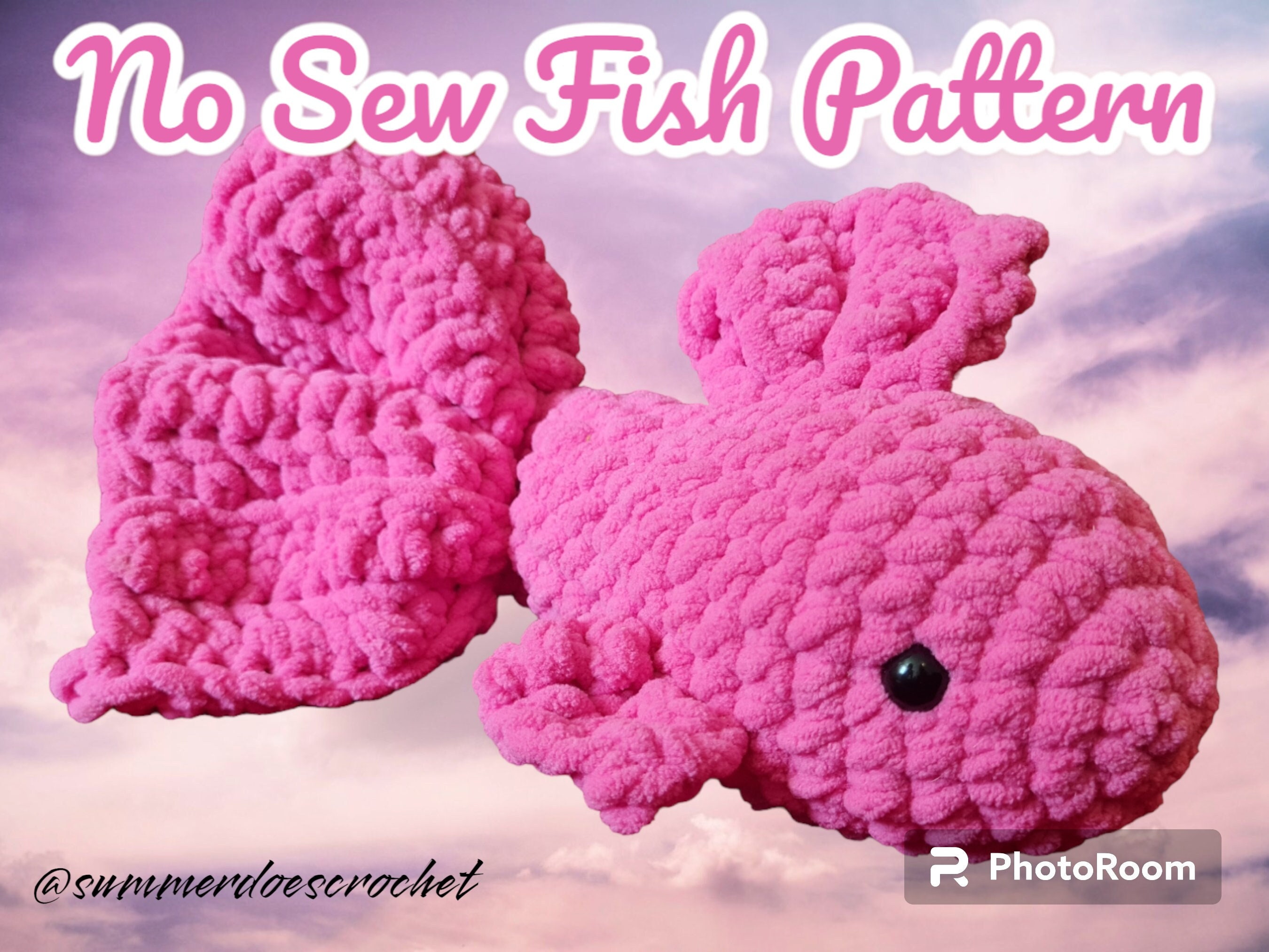 No Sew Fish Crochet Pattern Amigurmi Toy PDF Instant - Etsy
