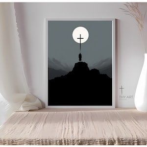 Christian Art, Minimalist, Religious Art, Modern Christian Art, Christian Minimalist Art, Contemporary Christian Art, Modern Religious Art