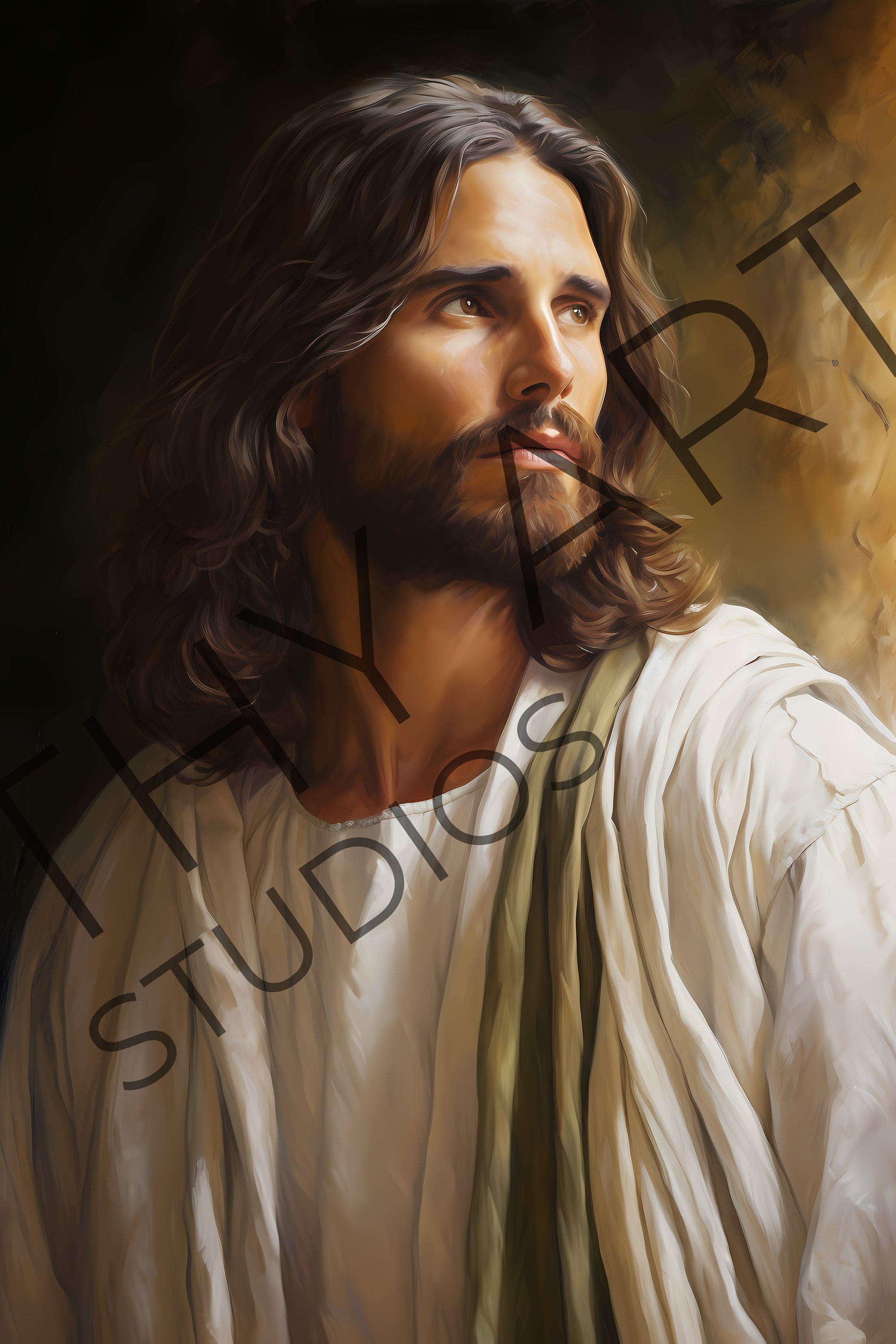Jesus Christ Portrait, Christian Art Print (digital Download) - Etsy