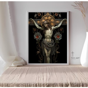 Crucifixion Painting, Art Nouveau, Christ Painting, Jesus Art, Religious Art, Jesus Christ Art, Christian Artwork, Modern Christian Art