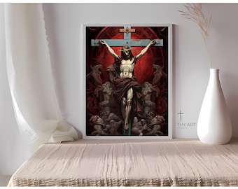 Renaissance Jesus Crucifixion Art Print (Digital Download)