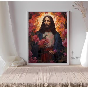 Christian Art, Jesus Art, Religious Art, Jesus Christ Art, Christian Artwork, Modern Christian Art, Paintings of Christ, Christian Wall Art
