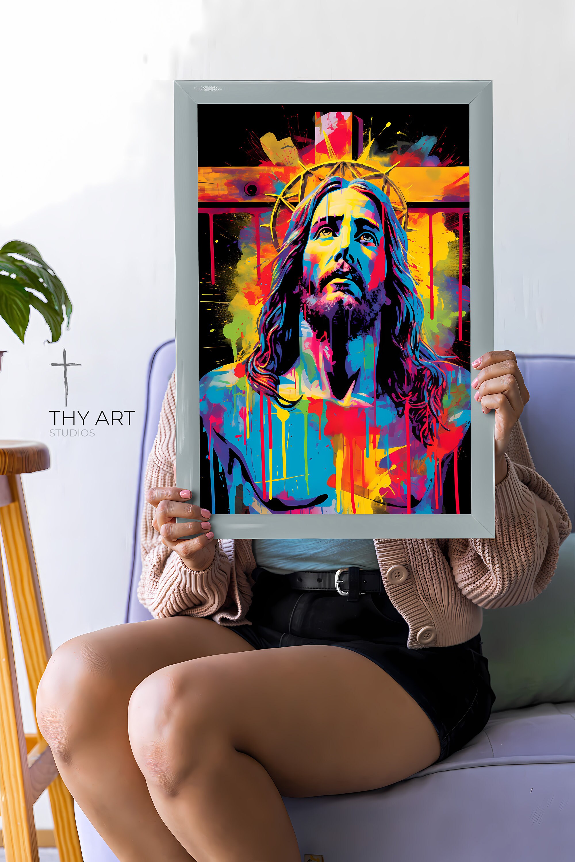 Pop Art Jesus Christ Print, Modern Christian Art (digital Download) - Etsy