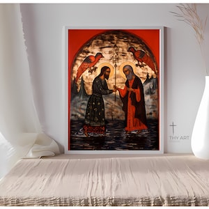 Baptism Painting, Early Christian Artwork, Jesus Baptism, Baptism Art, Jesus Being Baptized, Jesus Baptism Site, Jesus Getting Baptized