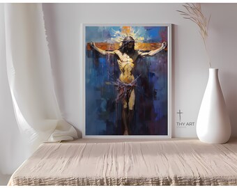 Impressionist Crucifixion of Christ Print (Digital Download)