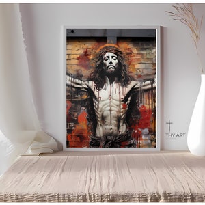 Crucifixion Painting, Graffiti Art, Crucifixion of Christ, Crucifixion Art, Jesus Crucifixion Painting, Christ Crucified, Jesus Crucifixion