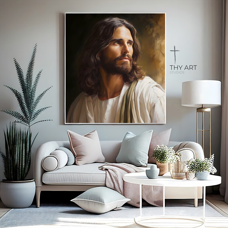 Jesus Christ Artwork, Christian Art Print, Christian Prints, Modern