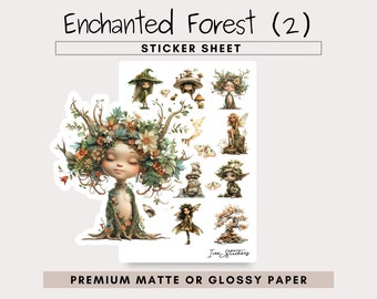 Enchanted Forest Sticker Sheet 2 - Fairy Stickers