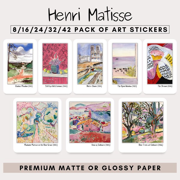 Fine Art Stickers Etsy