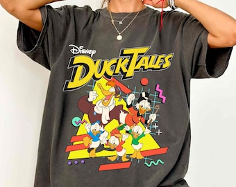 Retro 90s Disney Ducktales Comfort Colors Shirt, Scrooge McDuck Launchpad McQuack Huey Dewey Louie T-shirt, Magic Kingdom, Disneyland Trip