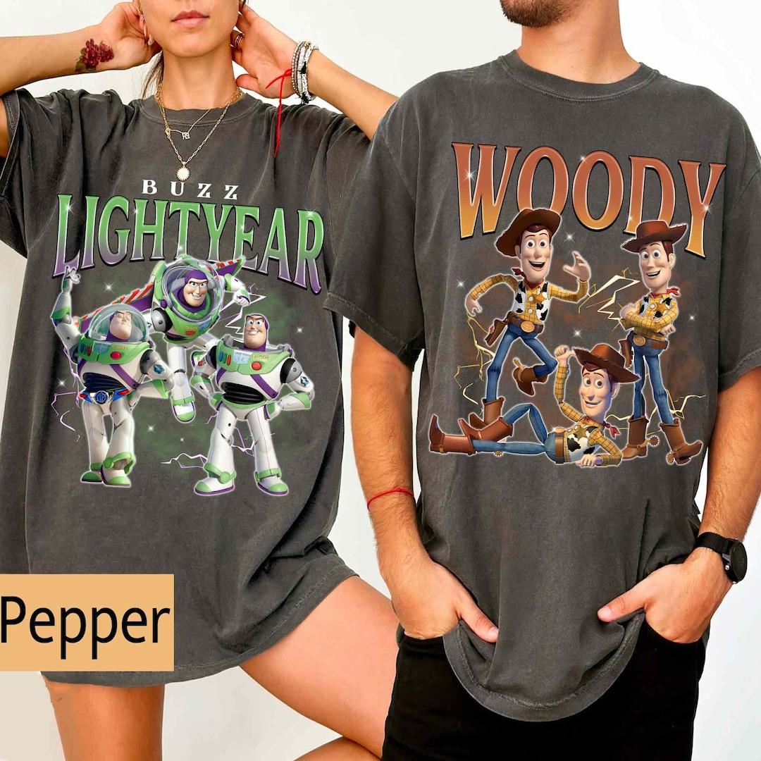 Vintage Disney Toy Story Group Character Portrait Shirt, Woody