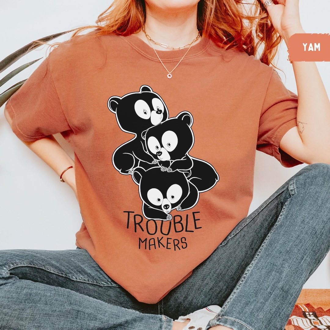 Brave Merida Brothers Bear Cubs Trouble Makers Comfort Colors Shirt ...
