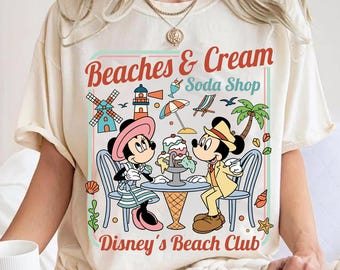 Mickey Minnie Kitchen Sink Sundae Shirt, Disney's Beach Club Resort Tee, Beaches & Cream Soda Shop Shirt, 35th Anniversary Beach Club Shirt