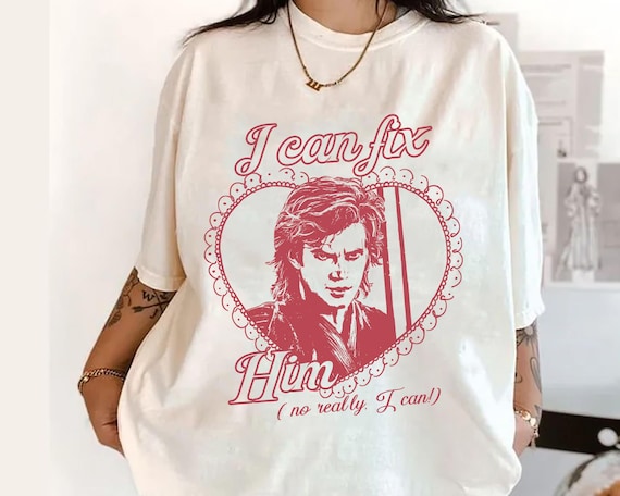 Anakin Skywalker I Can Fix Him T-shirt, Star Wars Y2K Aesthetic Shirt, Anakin Fan Gift, Revenge of the Sith, Galaxy's Edge, Disney Star Wars