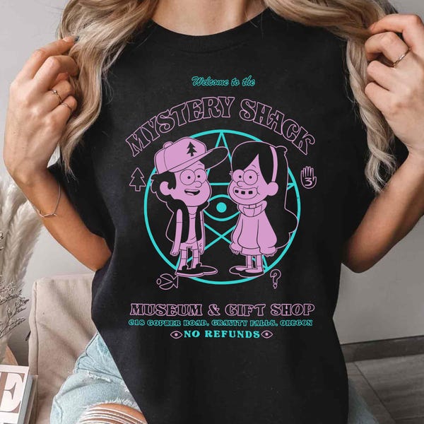 Disney Welcome To The Mystery Shack Museum & Gift Shop No Refund Shirt, Gravity Falls T-shirt, Dipper Mabel Tee, Disneyland Family Trip 2026